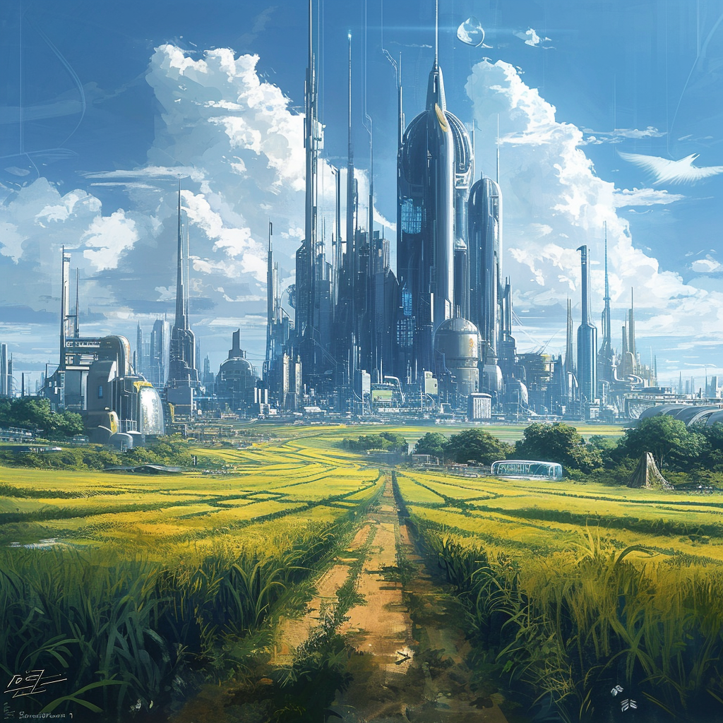 futuristic sci fi landscape