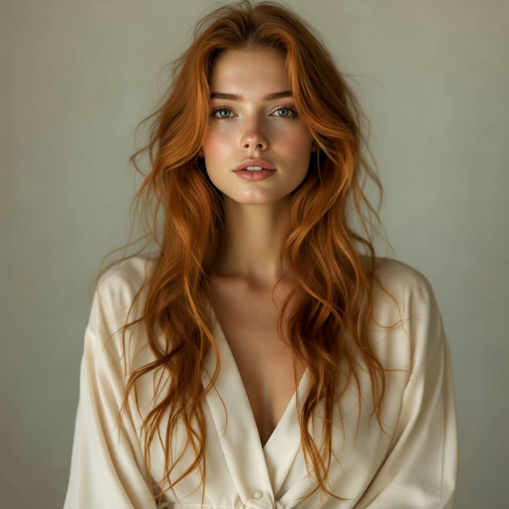 Ultra-realistic portrait headshots of the same wom...