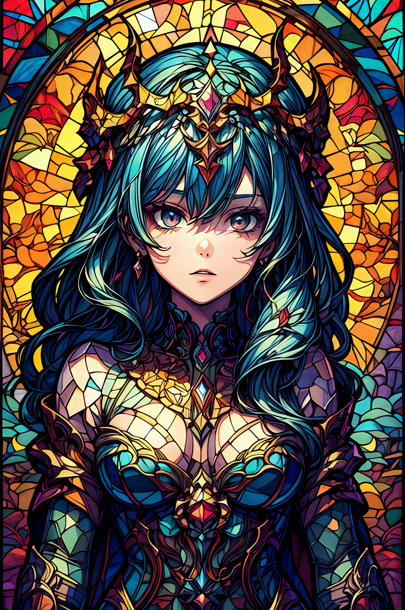 mosaic-stained glass