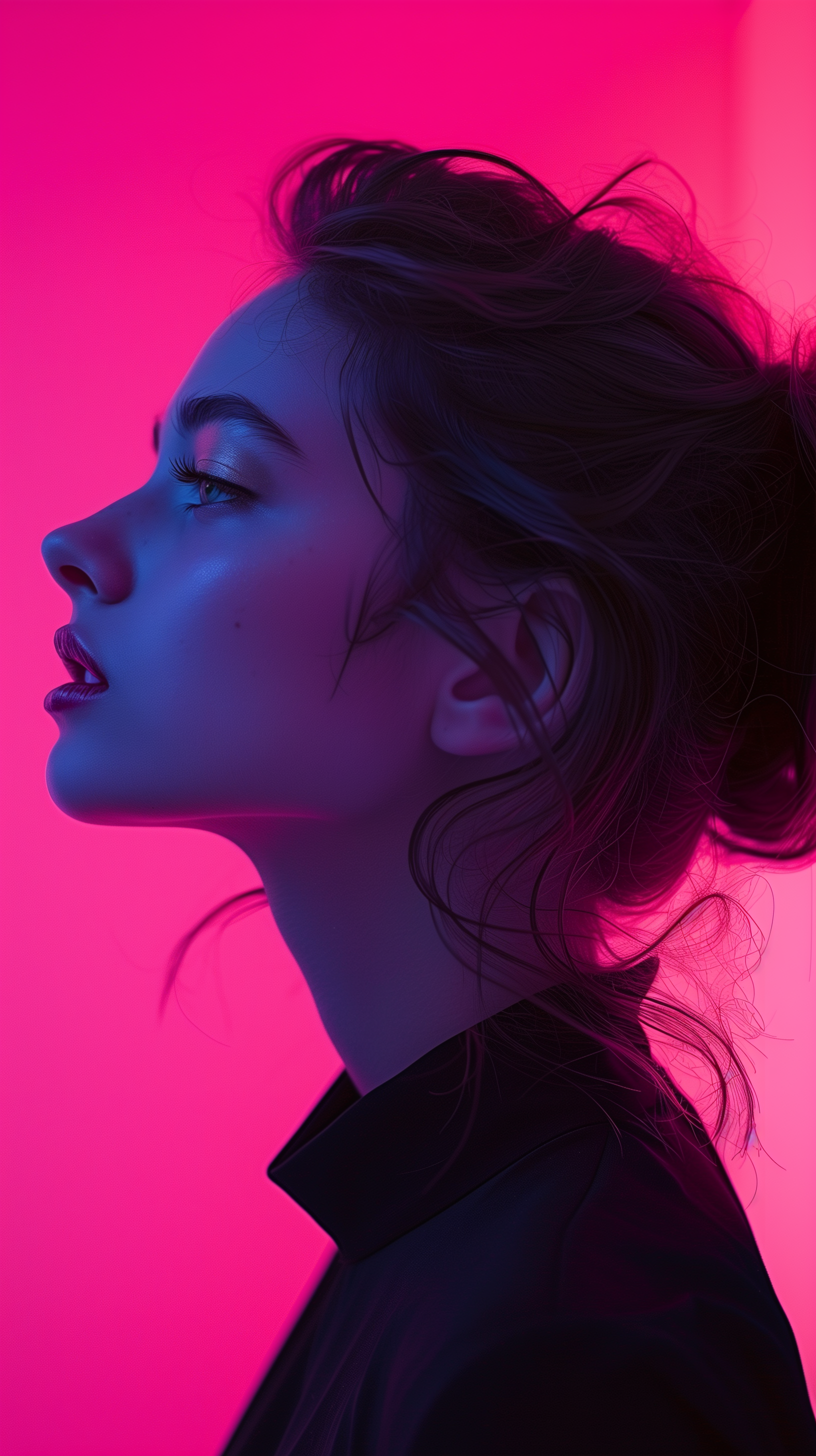 profile silhouette of a woman