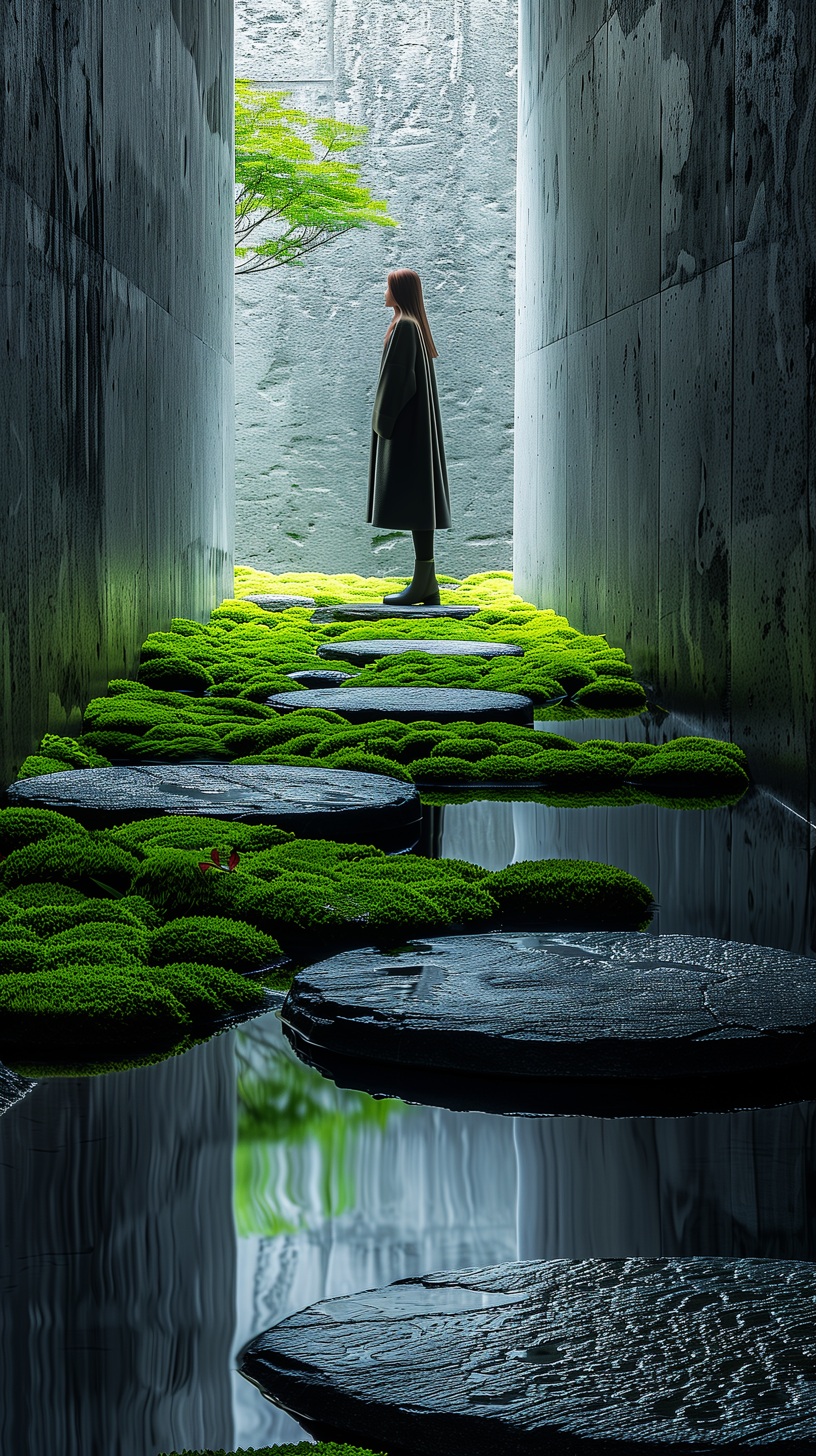 serene zen garden scene
