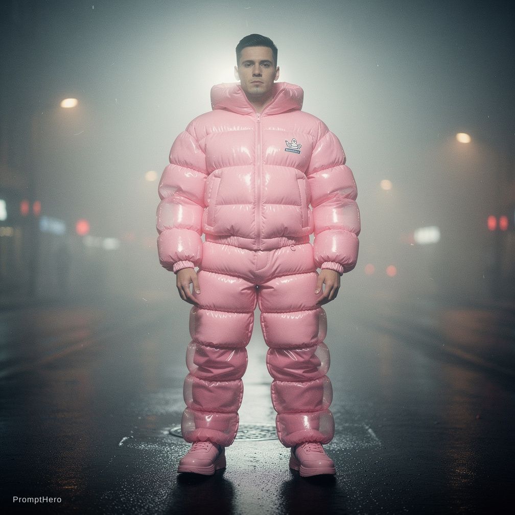 fashion photography, man model in full-body, front...