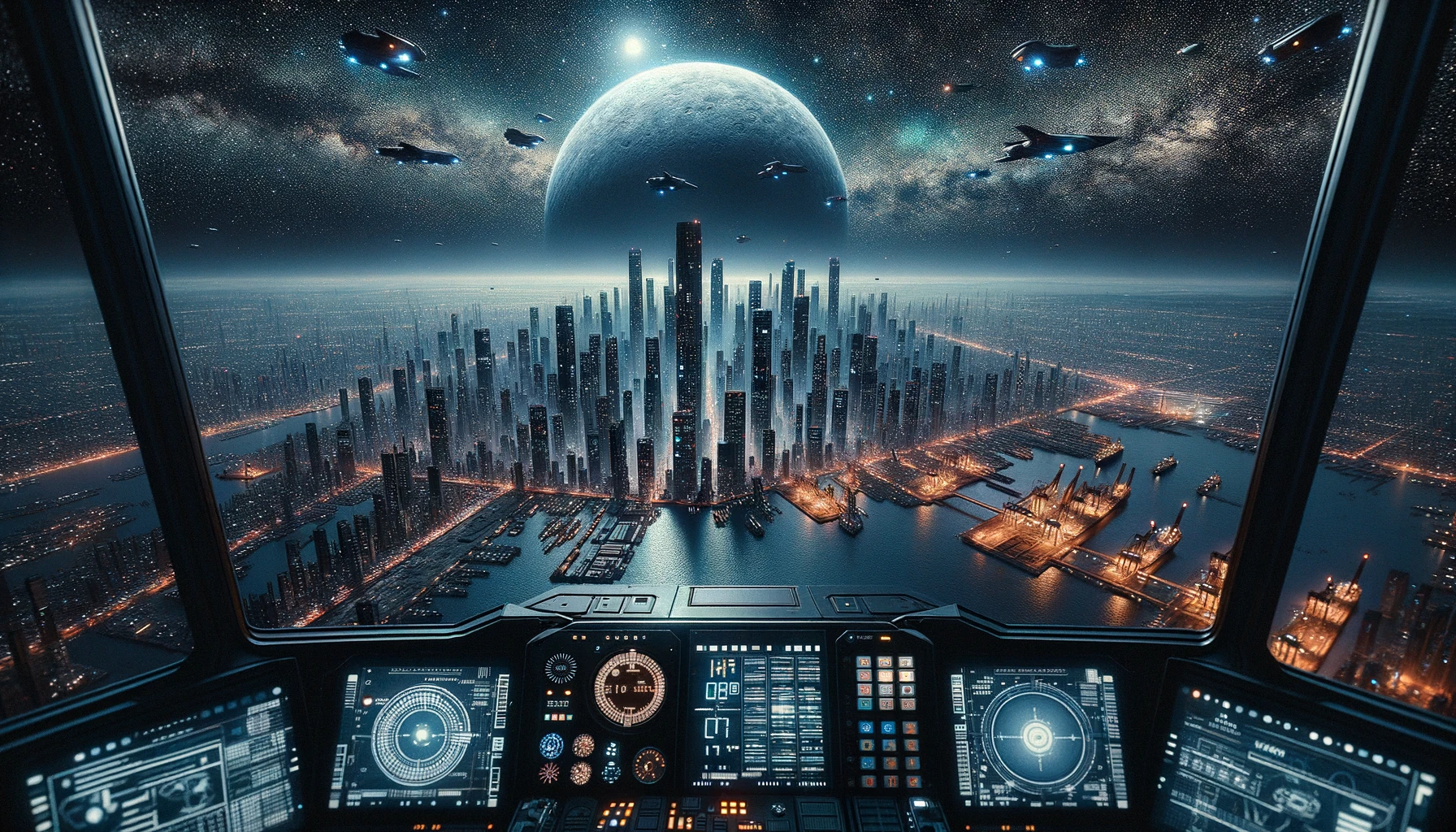 A hyper-realistic view from the cockpit