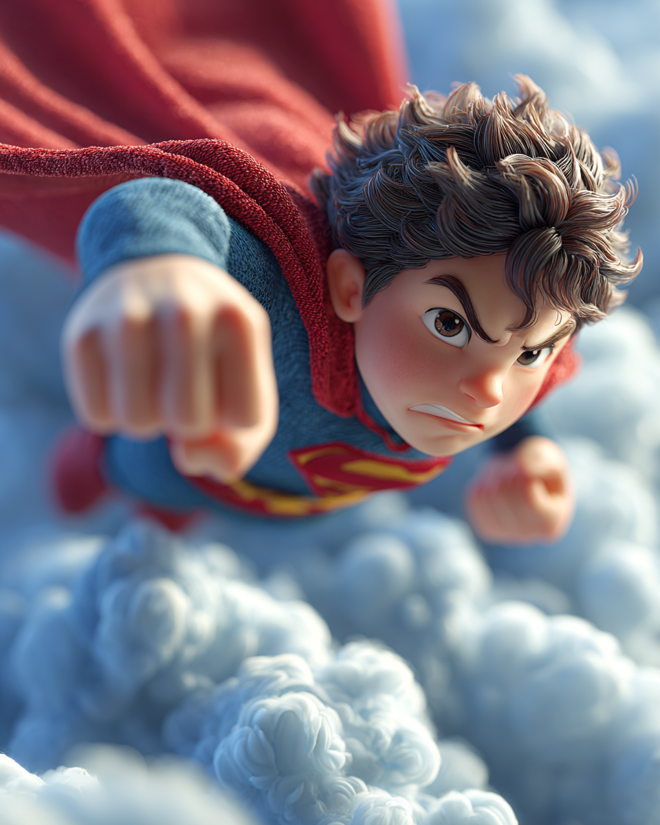 cartoon 3D sunny bright Pixar-style image, super h...