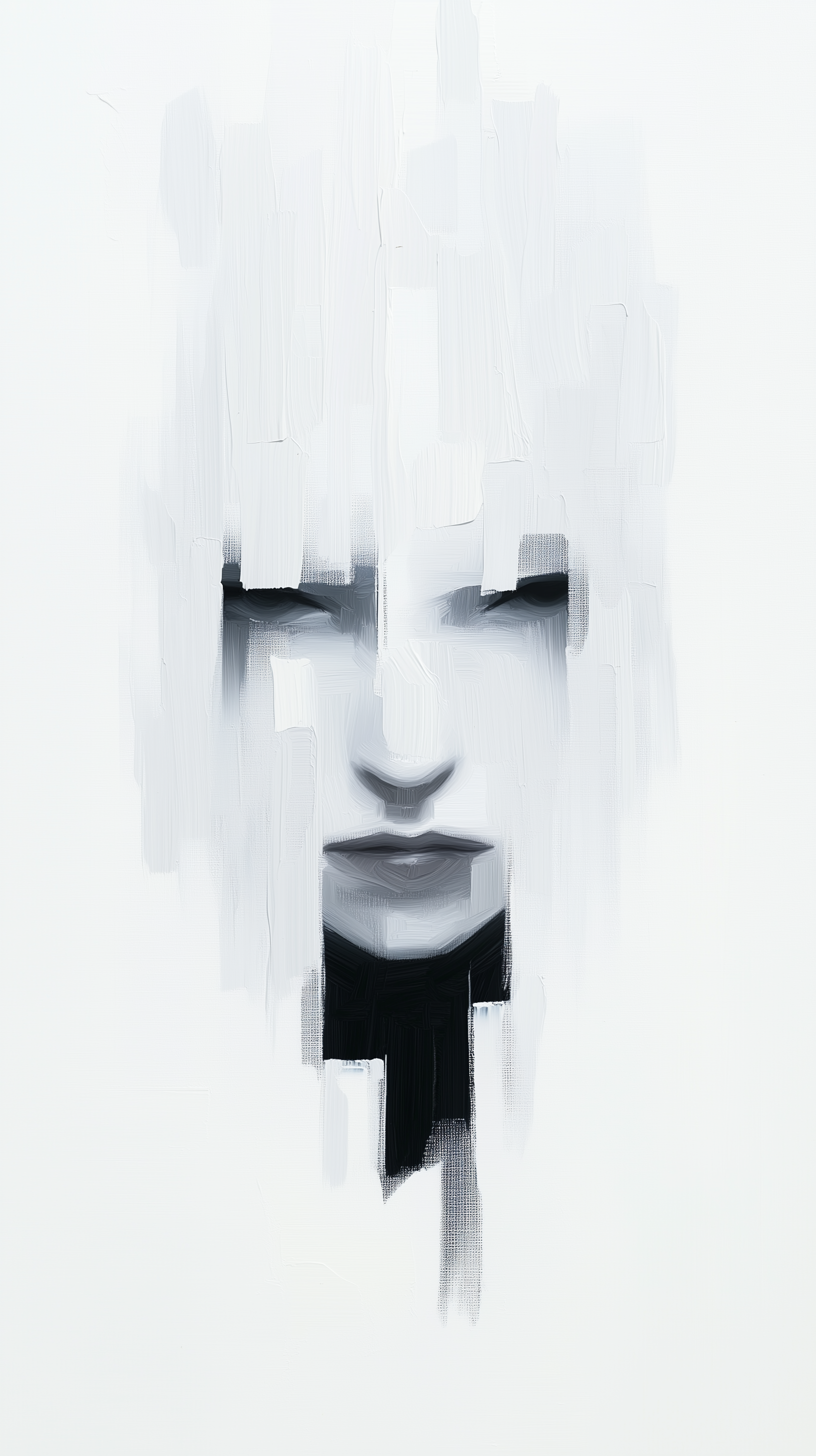 portrait of girl,empty eyes
