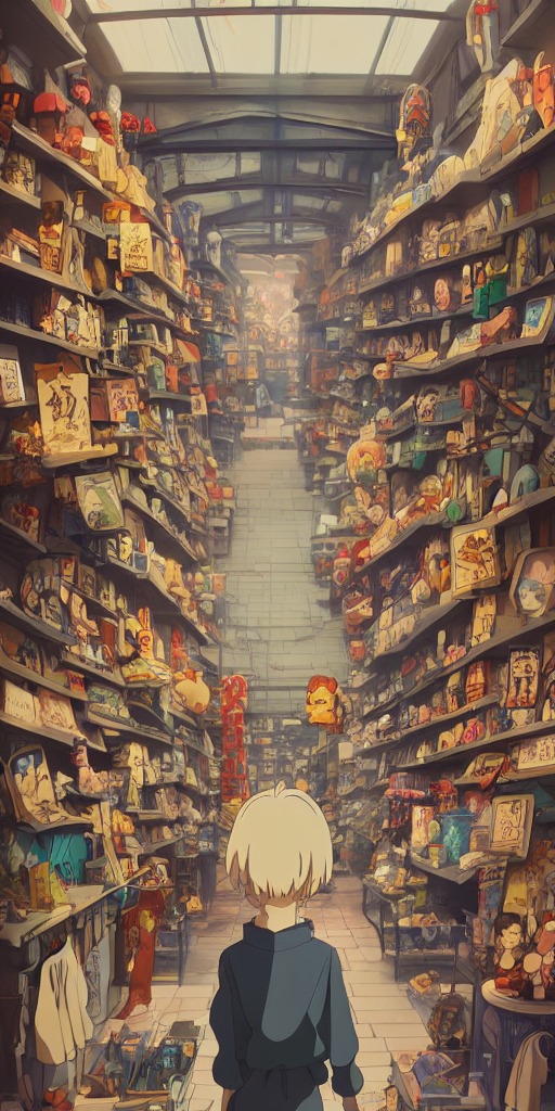 store full of curious collectibles