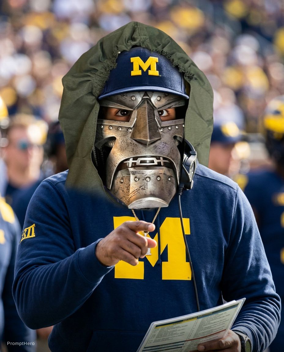 A forward facing shot of me as a football coach to...
